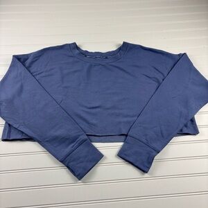 NWT Women’s XL Aerie Offline Blue Cropped Sweatshirt